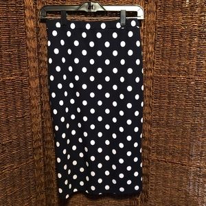 Moa Navy Blue with White Dots Skirt